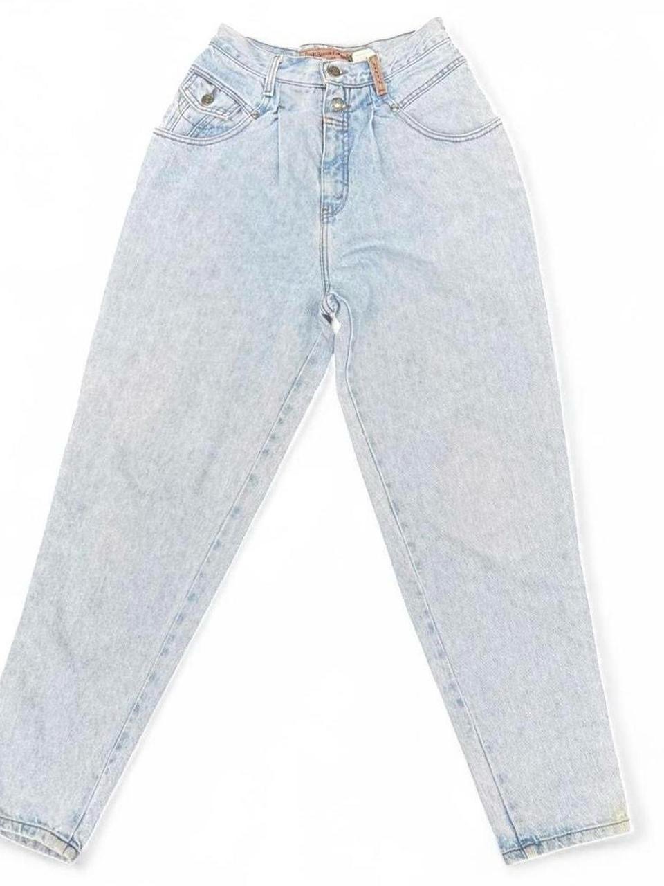 Vintage Levis 900 Series Pleated High Waist Mom Jeans Light Wash Acid Tapered 10